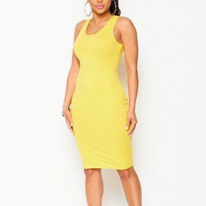 Confident Glow Midi Tank Dress